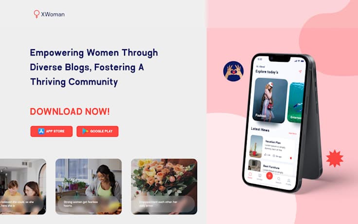 XWoman — Private Safe-Space Social Network for Women secondary screenshot view 1